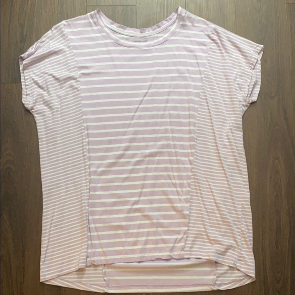 Lane Bryant Lilac and White Shirt